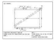 Auto Radiator for Peugeot 206-1 MT (KJ-50001)