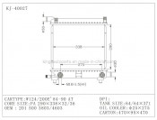 Auto Radiator for W124/200e' 84-90 at (KJ-40027)