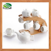 Bamboo Ceramic Coffee Set