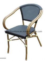 Bamboo Chair with Sling Textile Garden Outdoor Patio Furniture (S290)