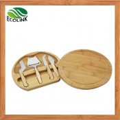 Bamboo Cheese Board with Knife Set