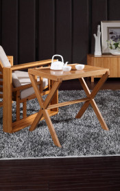 Bamboo Folding Cafe Table / Accent Table / Occasional Table