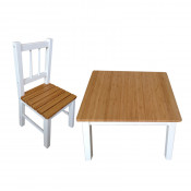 Bamboo Kids Table Chair Set