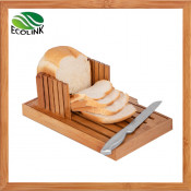 Bamboo Manual Bread Cutting Board Bamboo Bread Rack