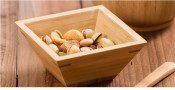 Bamboo Square Bowl Snack Bowl Bamboo Bowl