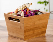 Bamboo Storage Box Candy Tray Fruit Holder
