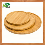 Bamboo Tray Round Fruit Tray Tea Tray