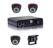 Basic 4CH SD Card Mobile DVR Car DVR Mobile DVR for Vehicle, 4 Channel, D1/HD1/CIF, 3G, GPS Include