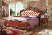 Bedroom Furniture with Buckle Leather Bedhead (LF-733)