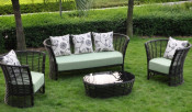 Big Round Rattan Simple Furniture Sofa Set