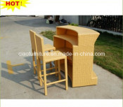 Bistro Bar Set Rattan Bar Stool