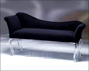 Black Acrylic Sofa Set