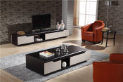 Black Modern Wooden Coffee Table (CJ-2021)