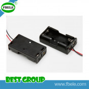 Black Plastic AAA Battery Holder Switch