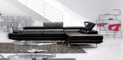 Black Sectional Sofa Set (L. A14)