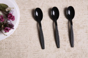 Black Spoon Plastic Spoon PP Spoon