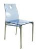 Blue Acrylic Chair Plastic Chair for Dining Room
