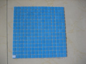 Blue Glass Mosaic for Swimming Poor