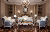 Bn-C6032A Classical Wooden Furniture Sofa