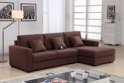 Brown Fabric Sofa Sri Lanka (L. Af1035)