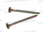 Bugle Head PVC Self Tapping Screw Yellow Zinc