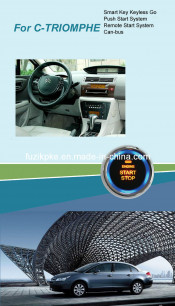 C-Triomphe Entry Keyless Go Smart Key Push Button Remote Start Can-Bus Alarm for Citroen