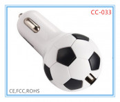 CE Approval 5V/1A Football Car Charger