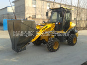 CE Approved Articulated Mini Wheel Loader (HQ910J) with Hopper