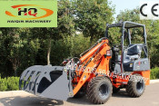 CE Certificated Mini Wheel Loader (HQ908) with Grapple Bucket