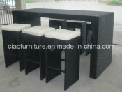 CF917 Outdoor Garden Rattan Bar Table and Chairs Furniture