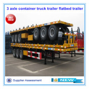 CIMC 3 Axles 40ft Flat Bed Container Semi Trailer