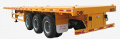 CIMC 3 axles flat bed container semitrailer 40ft