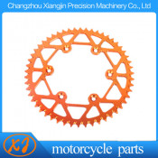 CNC 49 Teeth Aluminium Rear Sprocket Orange for Ktm Motorcycles with 520 Chains