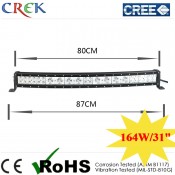 CREE 164W Hybrid Curved LED Light Bar 31inch