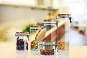 Canister with Bamboo Lid Bamboo Cover
