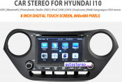 Car GPS Navigation for Hyundai I10 Radio DVD Multimedia Stereo Sat Nav Head Unit