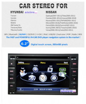 Car GPS Navigation for Hyundai Tucson Sonata Elantra Santa Fe Lavita Stereo DVD