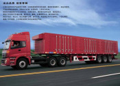Cargo Semi Trailer with Truck Head