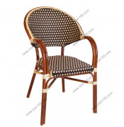 Catering Chair, Aluminum Rattan Bamboo Looking Dining Chair (BC-08017)