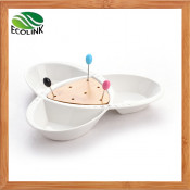 Ceramic 3 Compartment Plate/ Ceramic Fruit Plate