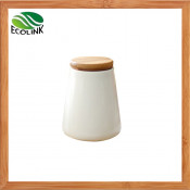 Ceramic Seal Pot / Spice Jar with Bamboo Lid