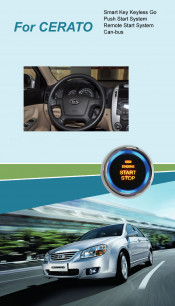 Cerato Entry Keyless Go Smart Key Push Button Remote Start Can-Bus Alarm for KIA