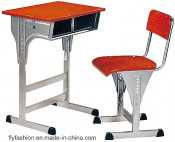 Cheap High Quality Adjustable Single Desk with Metal Legs