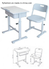 Cheap White Adjustable School Single Desk