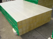 Cheaper/Competitive/Low Price 100mm 0.5mm Steel Thickness Rock Wool Sandwich Panel