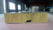 Cheaper/Competitive/Low Price 100mm 0.8mm Steel Thickness Rock Wool Sandwich Panel