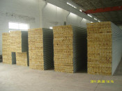 Cheaper/Competitive/Low Price 150mm 0.8mm Steel Thickness Rock Wool Sandwich Panel