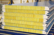 Cheaper/Competitive/Low Price 75mm 0.5mm Steel Thickness Rock Wool Sandwich Panel