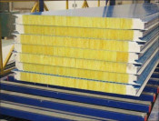 Cheaper/Competitive/Low Price 75mm 1.0mm Steel Thickness Rock Wool Sandwich Panel