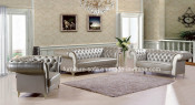 Chesterfield European Style Classic Furniture Thick Leather Sofa (112)